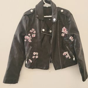 Me Jane Girl's Faux Leather Jacket